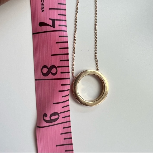 14k Gold Circle Pendant and Necklace Chain - Fine Jewelry - Picture 8 of 16